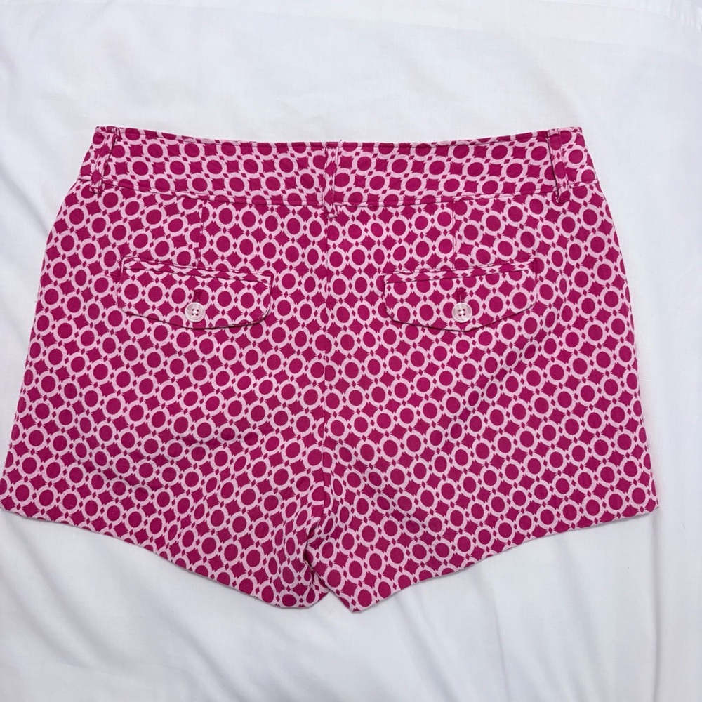 Banana Republic Chino Tailored Fuchsia Pink Patterned Women’s Shorts SZ 2 - Picture 5 of 8